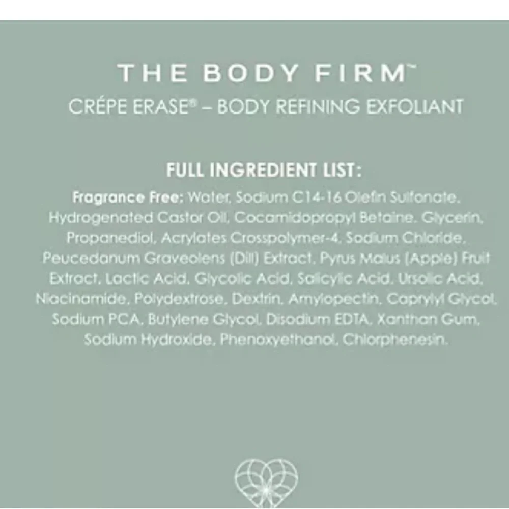 Crepe Erase Body Firm Body Refining Exfoliant Citrus 10 Fl Oz